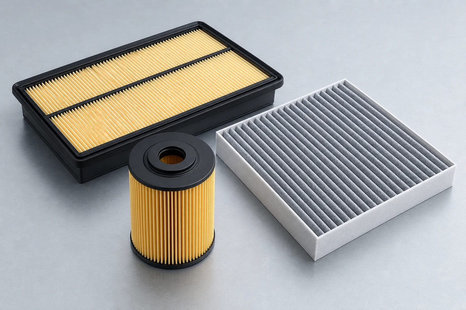 Oil, air and cabin filters
