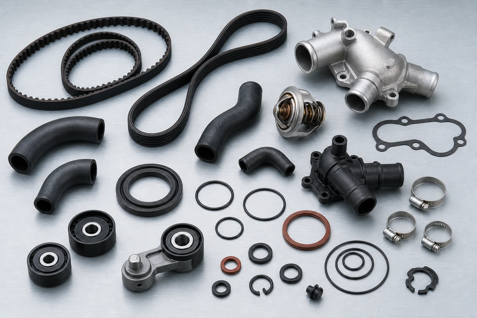 Belts, seals and cooling parts