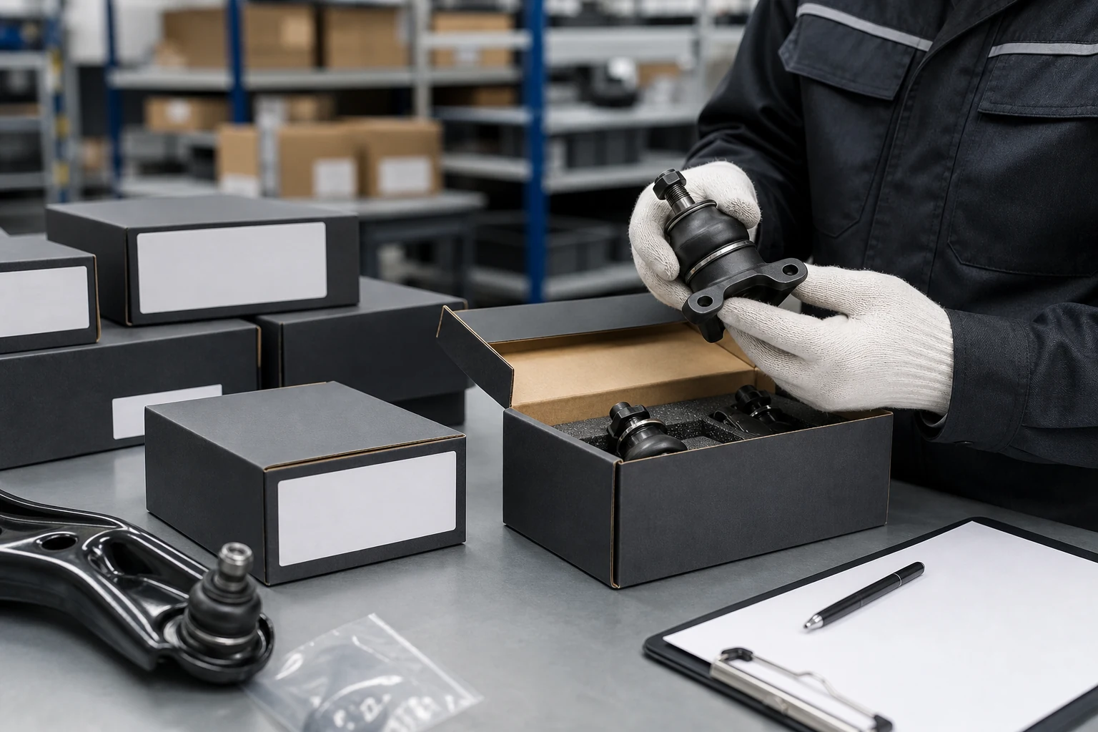 Unbranded automotive parts packaging inspection